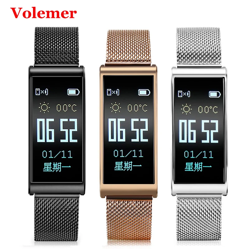 

volemer newest X3 sport bluetooth smart band bracelet IP68 waterproof blood pressure heart rate smartband wristband for xiaomi 9
