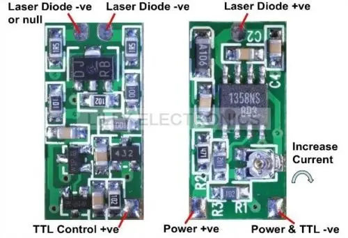 Power Supplier Driver Board For 808nm 980nm Laser Diode Module Power Supplier Driver Board For 808nm 980nm Laser Diode Module