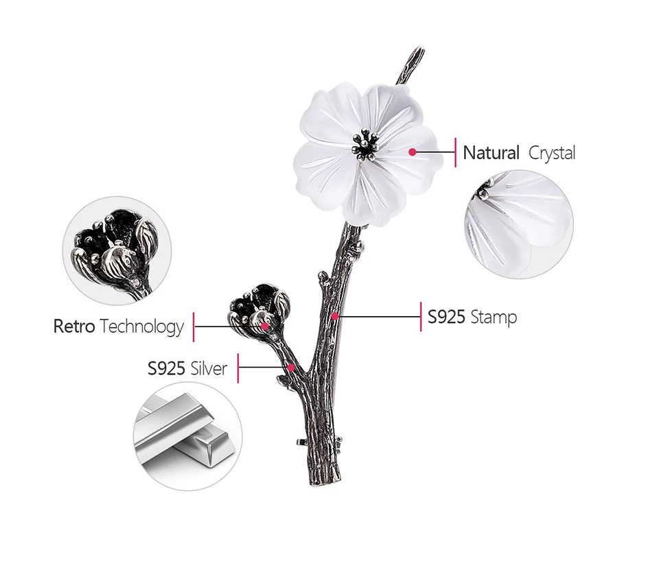 High Quality flower pin brooch