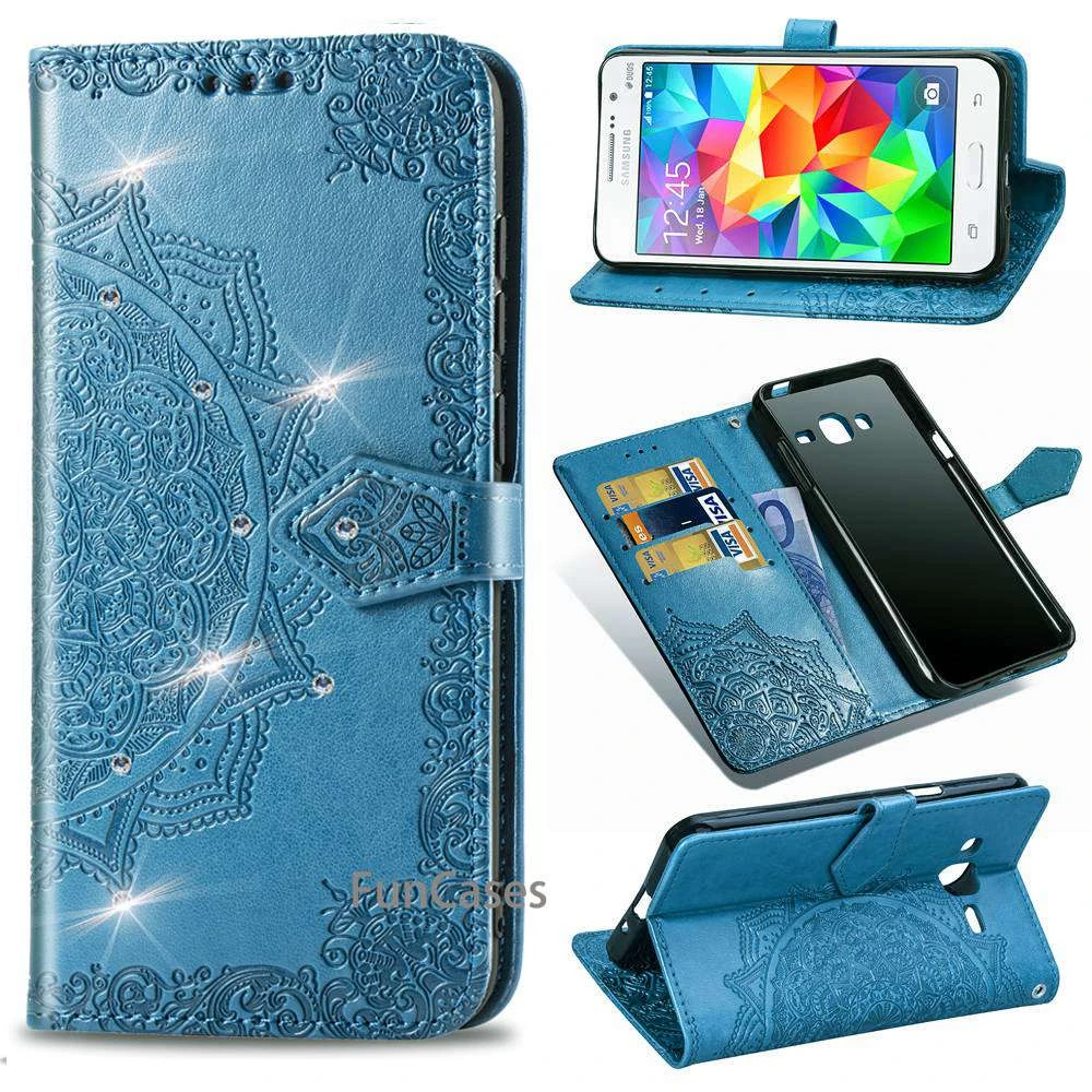 Flip Leather Case For Coque Samsung Galaxy Grand Prime Case G530 G530H G531 G531H G531F SM-G531F phone case Silicon Wallet Cover