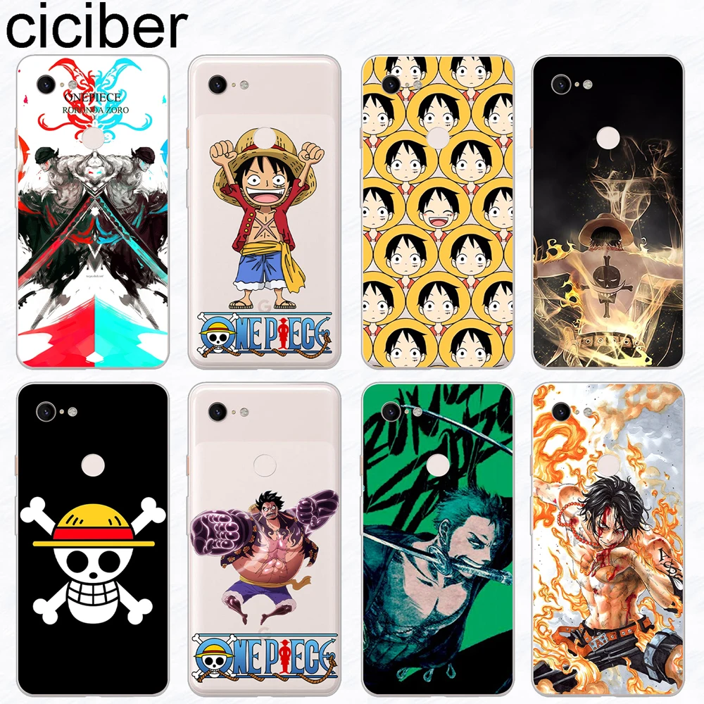 

ciciber Anime One Piece Phone Cases Funda for Google Pixel 3 2 XL Soft Silicone TPU Cover for Google Pixel 3XL 2XL Coque Capinha