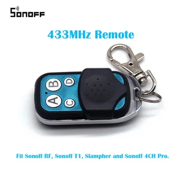 

433MHz Remote 4 Channel Sonoff RF Controller Portable ABCD 4 Buttons Sonoff RF Slampher 4CH Pro Electric Remote Key Fob Control