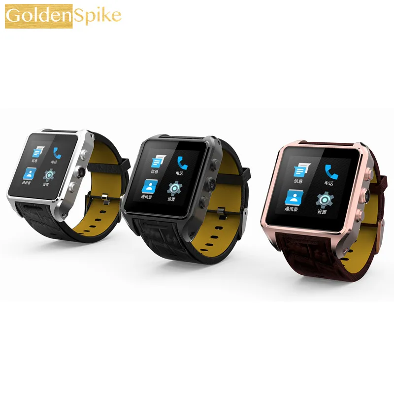 Goldenspike X01 плюс Android 5.1 Bluetooth Smart часы MTK6572 Поддержка 3 г Wi-Fi GPS одной sim Micro SIM сердечного