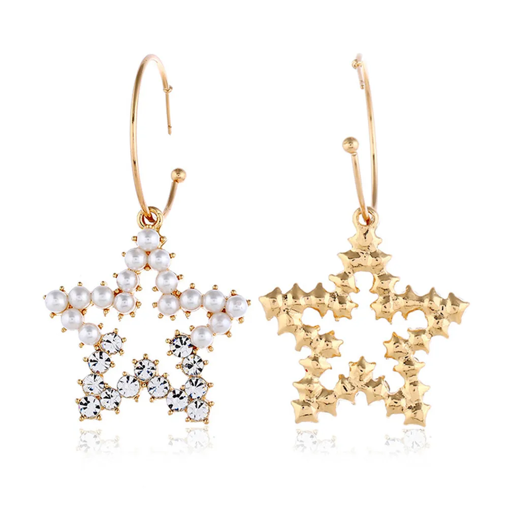 CRLEY Bling Star серьги подвески в форме ручная работа пресноводный жемчуг серьга со