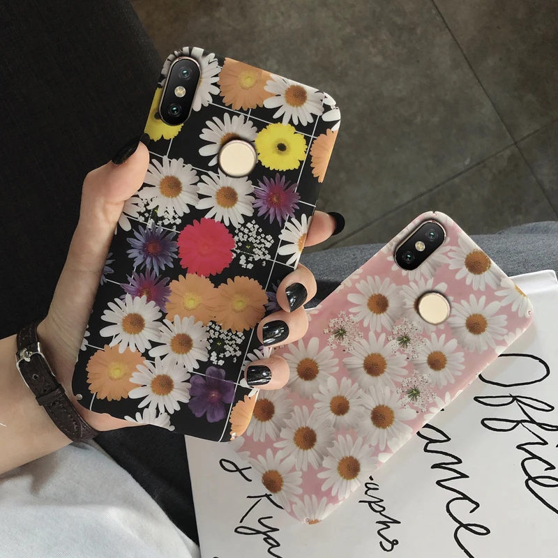 

KaiNuEn Cover,Case,For Xiaomi MI 8 Se 8se Mi8 6 MI6 15 Nova3e Patterned Luxury PC Hard Cute Cartoon Floral Printed Coque