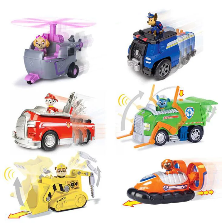

Big Genuine Paw Patrol Patrulla Canina Anime Action Figure dog kids Gift chase marshall juguetes Kids Toy with Light original bo