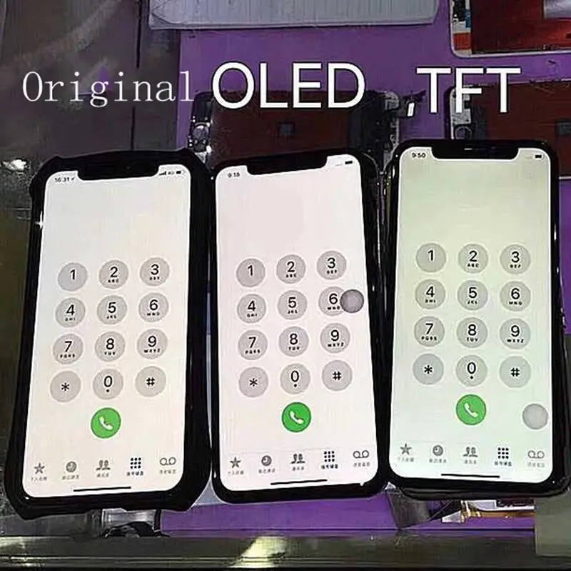 1:1 OEM КАЧЕСТВО OLED TFT для iPhone X ЖК-дисплей Замена с распознаванием лица