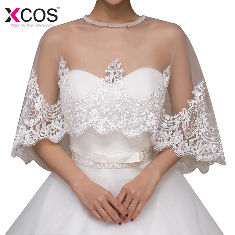 

Summer White Wedding Bolero Lace Appliques Shrug Shawl Women Bolero For Wedding Jacket Jaqueta Feminina Wedding Accessories