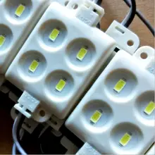 5630 SMD 4 светодиода светодиодный модуль DC12V водонепроницаемый IP65 белый квадратный светодиодный модуль литья под давлением для подсветки