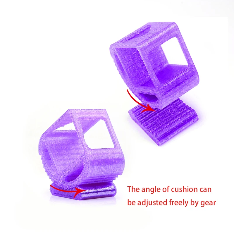 

3D Printed TPU Material purple Adjustable camera mount Cases for gopro hero session /gopro hero4 session/gopro hero5 session