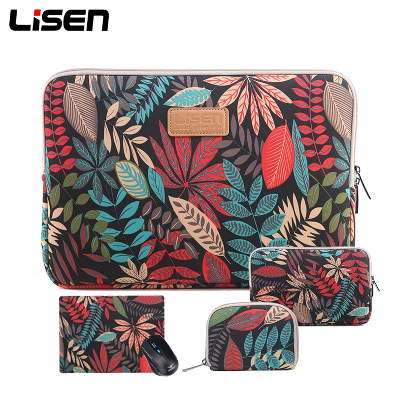 

Bohemian Cavas Laptop Sleeve with Mouse Pad and Power Pouch Notebook Case for Apple iPad HP Macbook Sony Dell 11.6 12 13.3 15.6