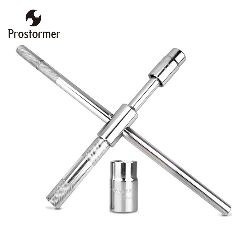 

Prostormer Cross Retractable Wrench Car Repair Wrench Tools Set With Double Head Sleeve 17/19/21/23MM
