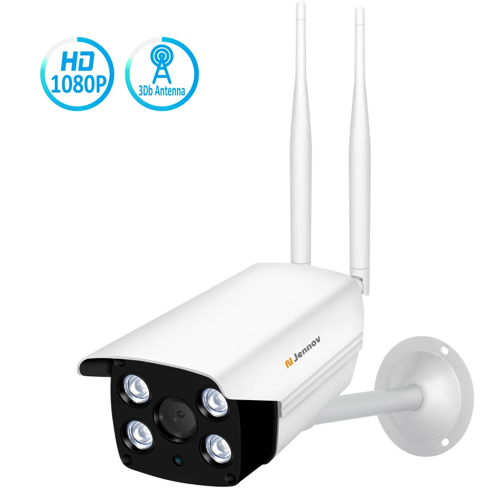 

Einnov Outdoor Video Surveillance IP Camera Wifi Wireless Security Camera 1080P CCTV Onvif Full Color Night Vision LED Light HD