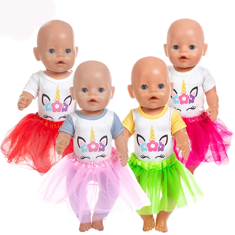 New Colorful Set+dress Clothes Wear for 43cm/17inch baby Doll Children best Birthday Gift | Игрушки и хобби