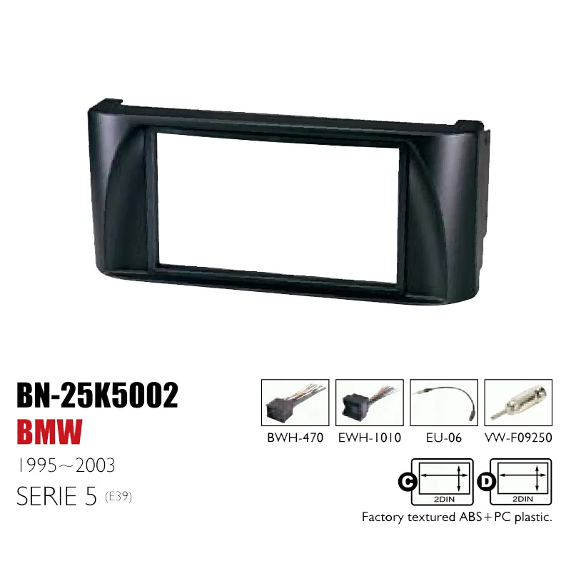

For BMW 5 Serie (E39) 1995~2003 Auto Radio Car Refitting Fascias NAV CD DVD GPS Radio Stereo Player Decorative Frame