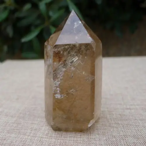

xd j00591 Beautiful Natural Clear Quartz Crystal Point with rainbow Healing