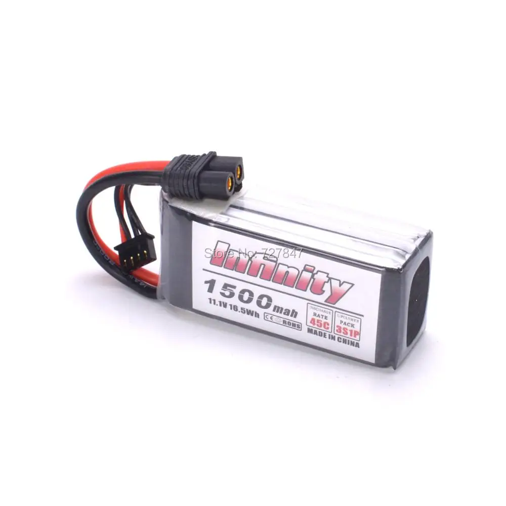 Аккумуляторная Lipo батарея для Infinity 1500mah 11,1 V 45C 3S1P гоночная Спецификация Lipo батарея RC Квадрокоптер