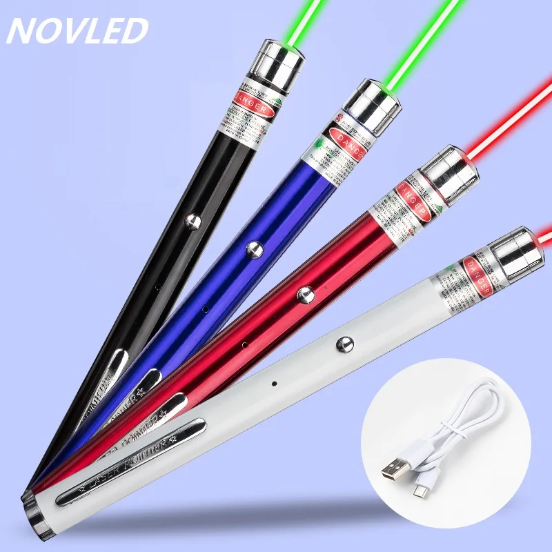 

Laser Astronomy Puntero Laser USB 5MW 650nm Focus Visible Green Laser Pointer Pen Beam Light Powerful for teaching Astrophile