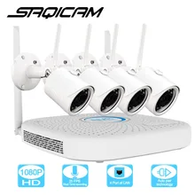 Saqicam 4CH Беспроводная система видеонаблюдения sony IMX323 1080 P wifi 2.0MP IR Водонепроницаемая наружная для камеры наблюдения NVR комплект