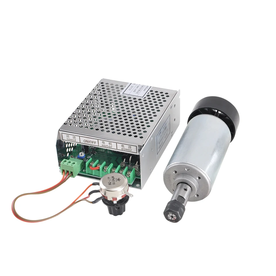 CNC-Spindle-300W-Air-Cooled-Router-Spindle-ER11-Collet-Chuck-52MM-Clamp-Milling-Motor-DC-0 (1)