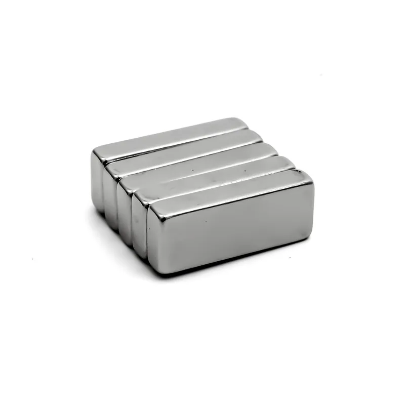 

U-JOVAN 5pcs N35 25 x 10 x 5mm Cuboid Block Craft Rare Earth Super Strong Neodymium Permanent Magnet