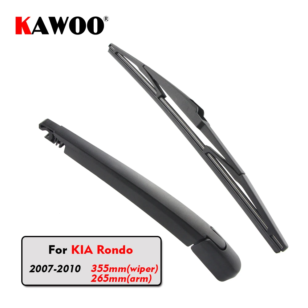 KAWOO Car Rear Wiper Blade Blades Back Window Wipers Arm For KIA Rondo Hatchback (2007 2010