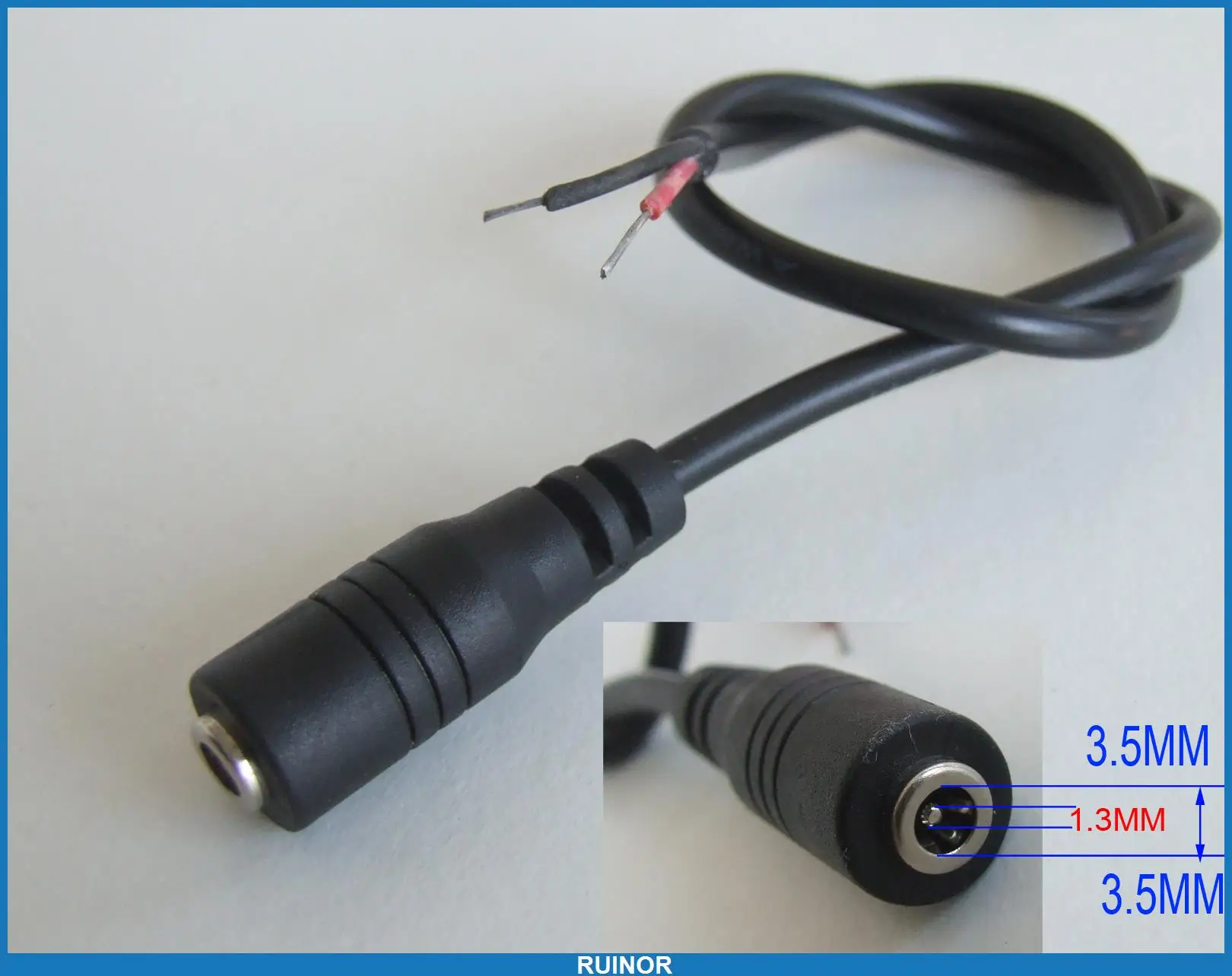 

20pcs DC 3.5mm x 1.3mm Plug Cable Female Converter for Notebook Power Chargers