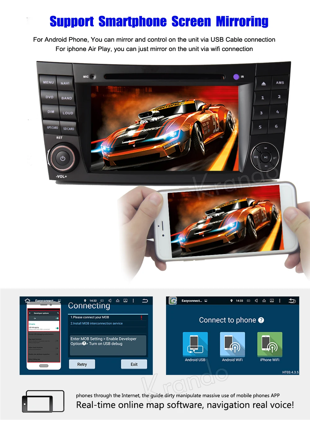 Sale Krando 7" Android 8.1 car navigation multimedia system for Benz E-class W211 2002-2008 audio radio gps dvd player WIFI 3G DAB+ 4 Sale Krando 7" Android 8.1 car navigation multimedia system for Benz E-class W211 2002-2008 audio radio gps dvd player WIFI 3G DAB+ 4