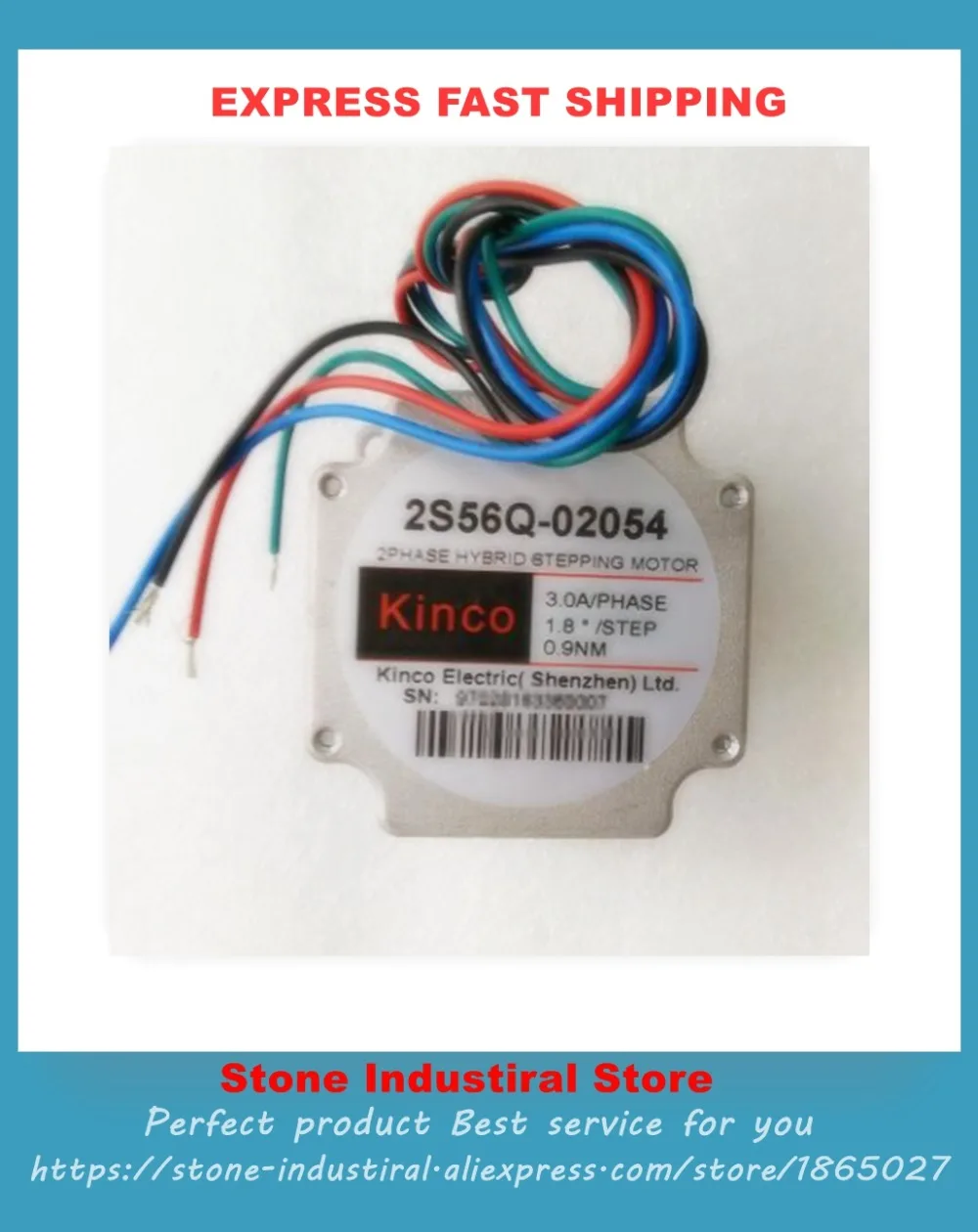 Аутентичный kinco шаг 2S56Q-02054 двухфазный шаговый двигатель