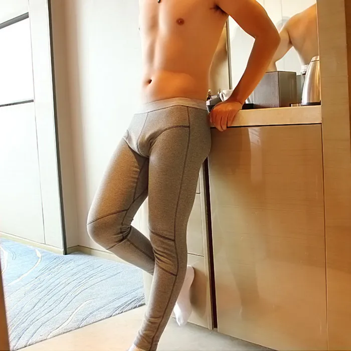 Men's Underwear Comfortable Cotton Cashmere Male Winter Warm Pants Long Johns Leggings HJL913