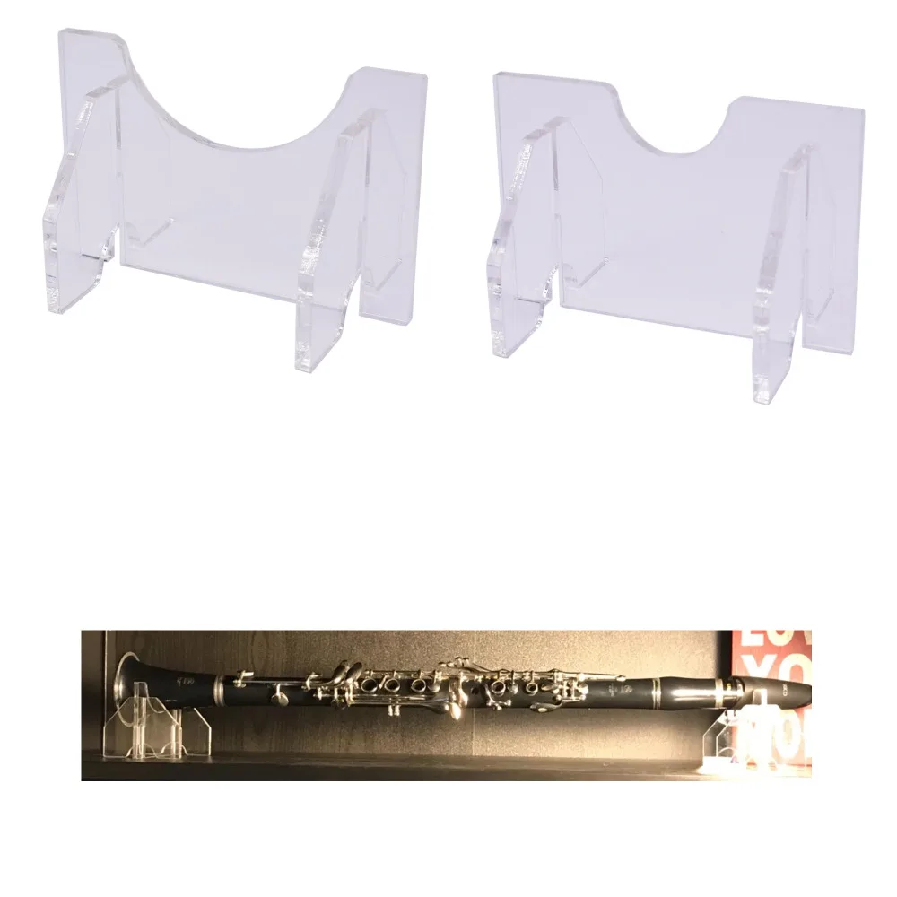 Горизонтальный Настольный стенд держатель стойки для флейты oboe кларнет Sax Piccolo духовой инструмент(прозрачный
