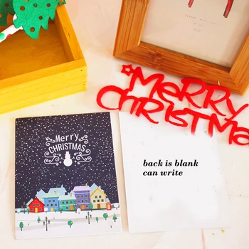 

multi-use 50pcs Mini thanks Card merry christmas styleScrapbooking party invitation DIY Decor gift party card