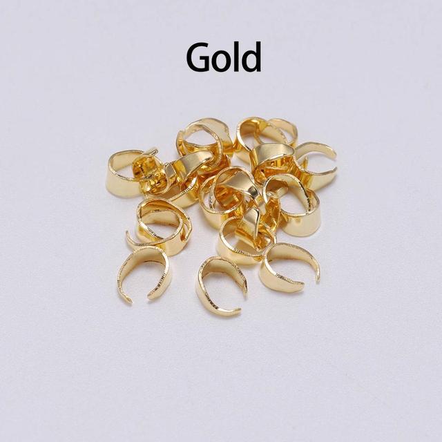 Clips Pinch Bail Clasps Buckle Charm Necklace Hook Connector For DIY Jewelry Making Cameo Tray Finding