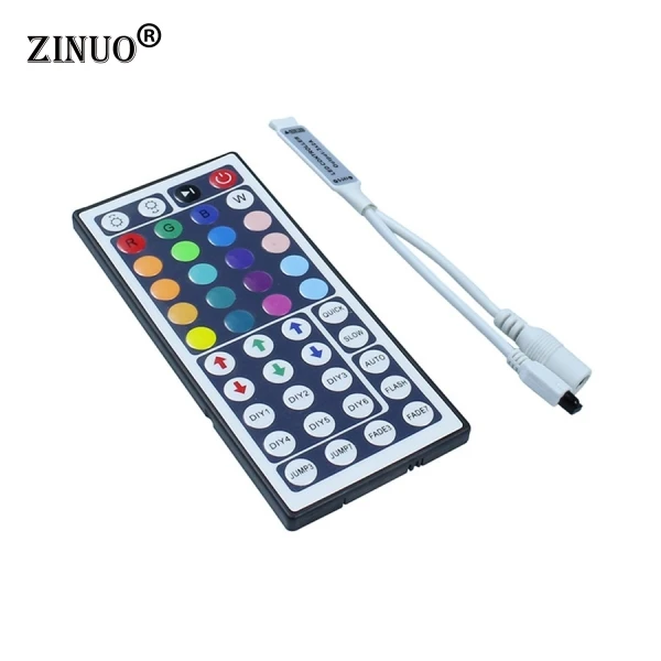 ZINUO 1 шт. DC12V 44Key Мини ИК пульт дистанционного управления для гибкой ленты SMD3528 5050 RGB светодиодные ленты