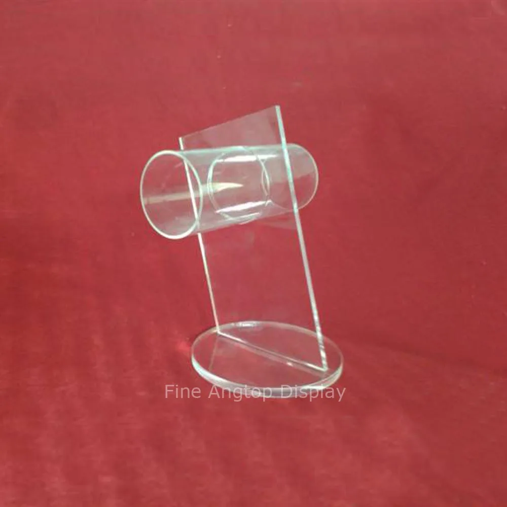 Wholesale Acrylic Jewelry Display Holder Clear Bangle Chain Bracelet Anklet Circle Holder Stand Rack 1pcs clear jewelry bracelet display holder bangle organizer rack acrylic bracelet display collar stand holder wholesale