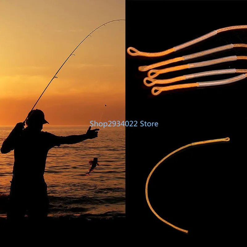 5x Fly Fishing Braided Loop Lines Leader Connector Tackle Tool Gear Accessoriesin Fishing Lines