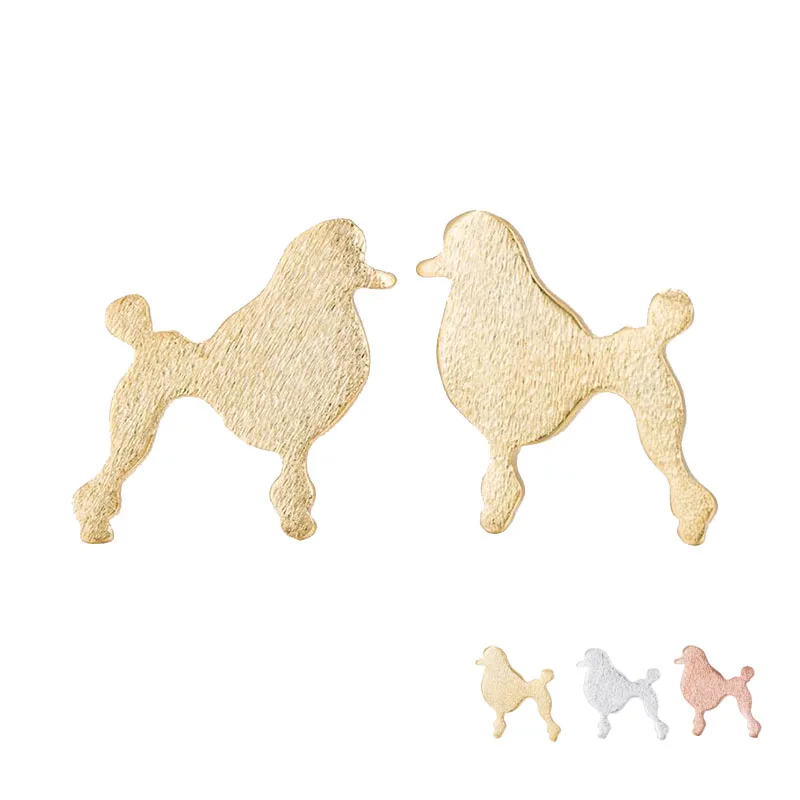 

Wholesale 10Pairs/Lot Cute Baby Dog Poodle Earring Fashion Lovely Pet Dog Studs Earrings Women Kids Accessories Jewelry