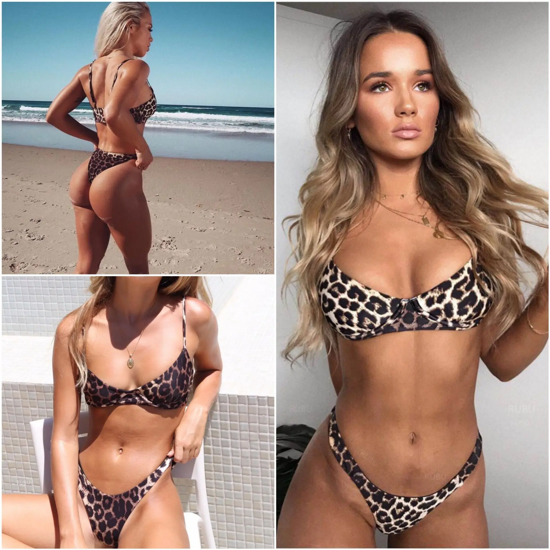 Новый леопардовый принт бикини для женщин push up bathingsuit Лето 2019 г. горячий купальник