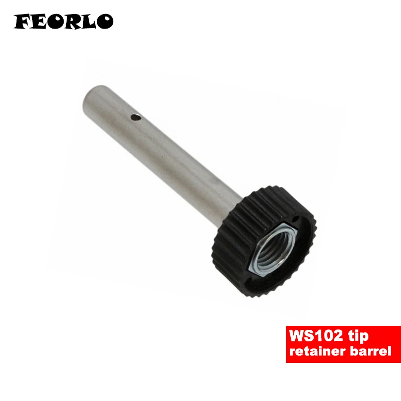 

FEORLO 10pcs/lot High Quality soldering tip retainer barrel sleeve WS102, for Weller WSD81, WSP80 solder iron, LT solder tips