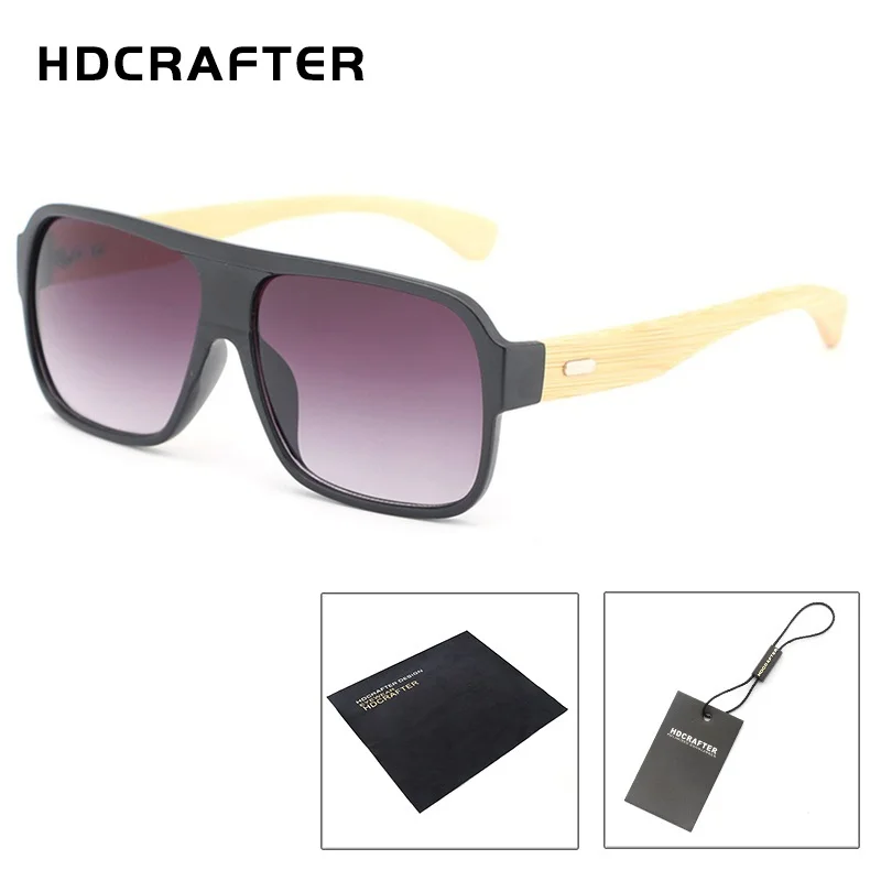 HDCRAFTER бамбуковые солнцезащитные очки мужские Защитные для мужчин Ретро стиль