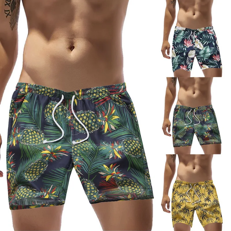 

MJARTORIA Summer Mens Shorts Swim Trunks Pockets Shorts Fashion Casual Quick Dry Beach Swimwear Drawstring Waist Swim Trunks