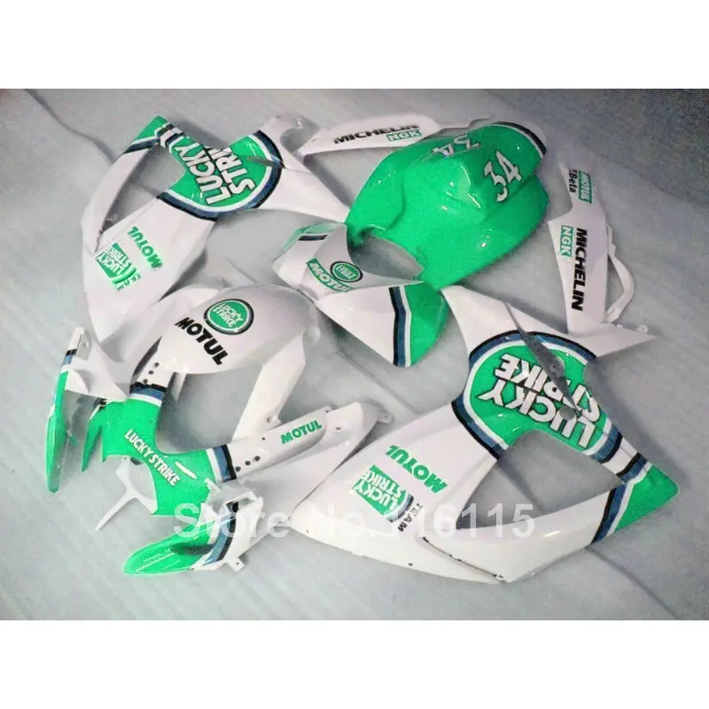 

Injection mold fairing kit for SUZUKI GSXR 600 750 K6 K7 2006 2007 GSXR600 GSXR750 06 07 green LUCKY STRIKE fairings A61