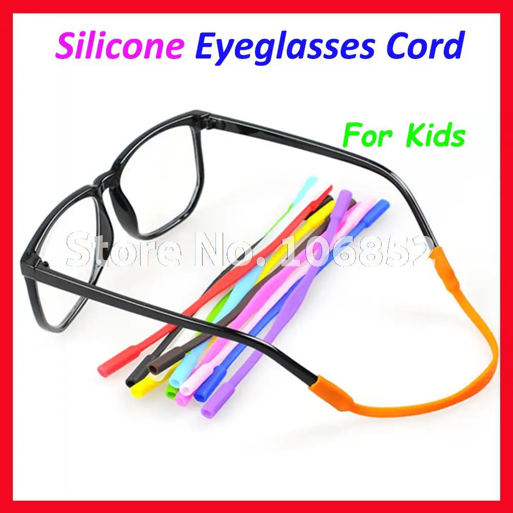 

OT005 100pcs Kids Children Silicone Eyeglasses Cord Chain String Sunglasses Anti Slip Glasses holder 12 different colors