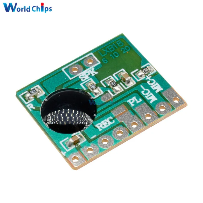 6 S Sonido Voz Audio Grabador Grabable M/ódulo Chip Programable ISD1806B-COB Junta 0.5 W Altavoz para Tarjeta de felicitaci/ón 5 unids 6 seg