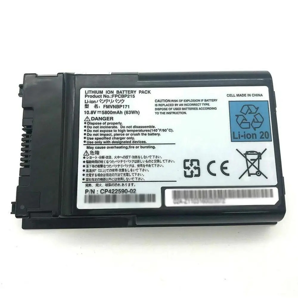 

Golooloo 10.8V 63Wh FPCBP200 FMVNBP179 FMVNBP171 FPCBP215 Laptop Battery For Fujitsu T1010 TH700 T730 T731 T900