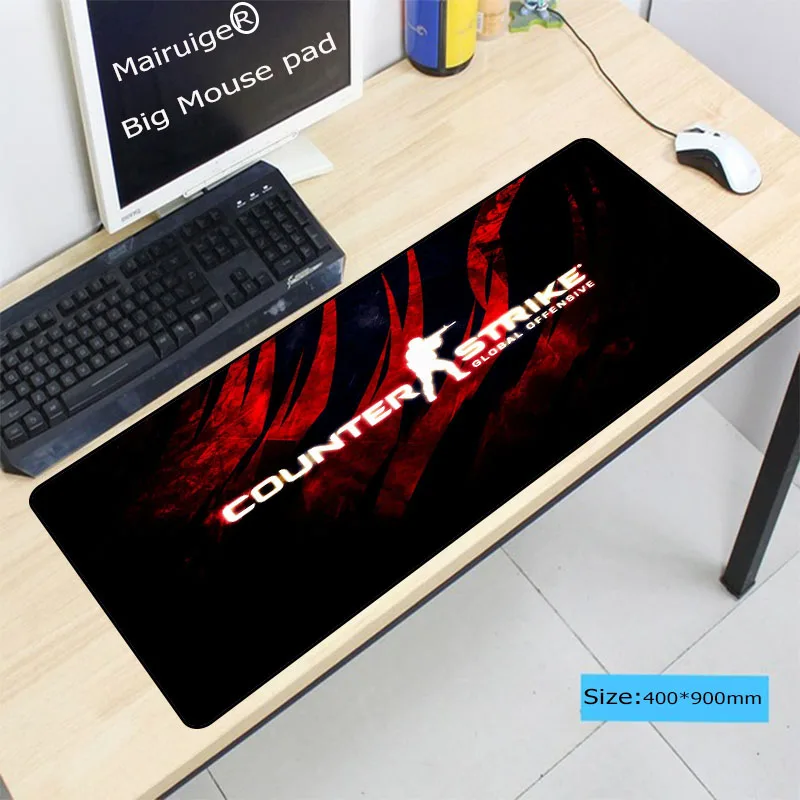 Mairuige Counter Strike Large Black Locking Edge Mousepad Mouse Mat