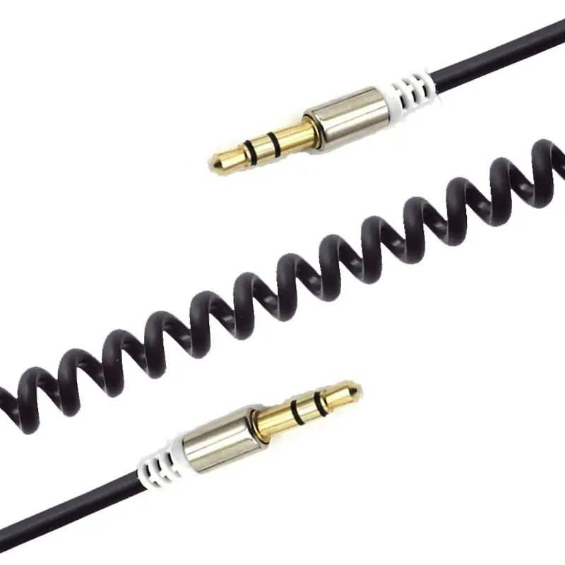 

Elasticity Stereo AUX Extended Cord Jack Male 3.5mm Plug to Jack 3.5mm Male Audio Cable for iPhone 5S 6 MP3 Mobile Cell Phone
