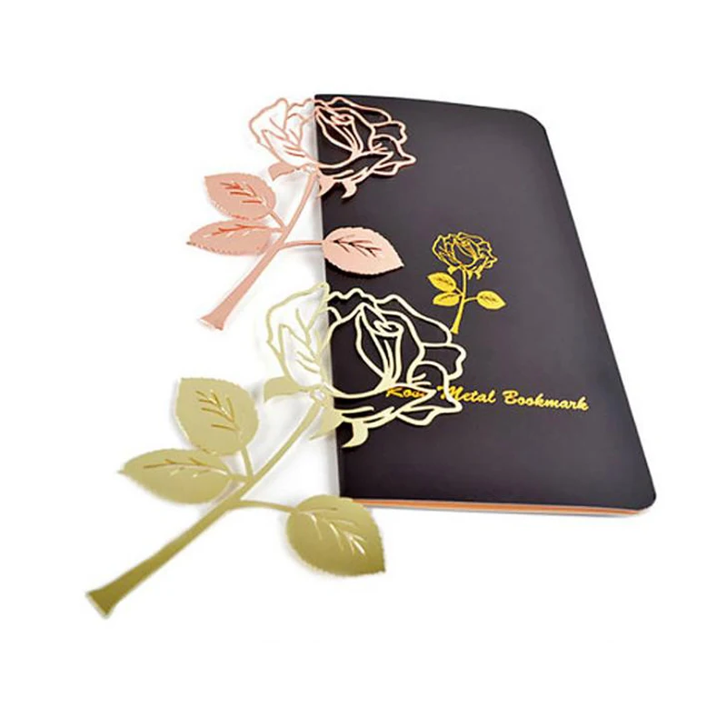 1 шт. милые красивые розовые пустотелые металлические закладки, розовое золото, скрепки для книг, маркер, держатель для страниц, канцелярские принадлежности