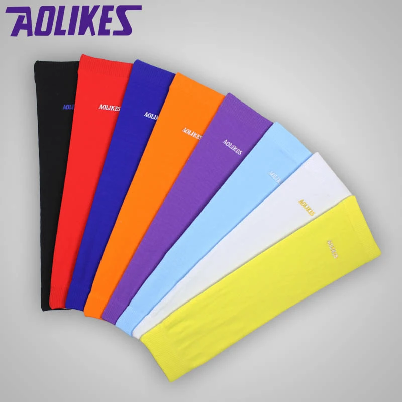 AOLIKES 1PCS Elastic Basketball Arm Sleeve Armband Soccer Volleyball Elbow Support Brace Sports Protector