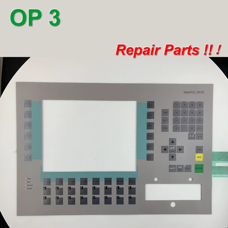 6AV3637-1LL00-0BX0 мембранная клавиатура 6AV3 637-1LL00-0BX0 для симматической панели OP37, мембранный переключатель, системы визуализации SIMATIC hmi клавиатуры